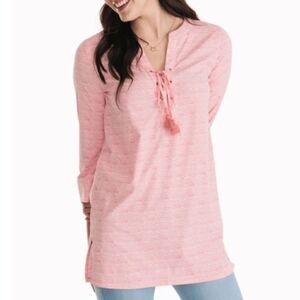 Southern Tide Haley Intercoastal Striped Tunic Pink
